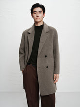 Men's Double-Breasted Yak Wool-Blend Coat